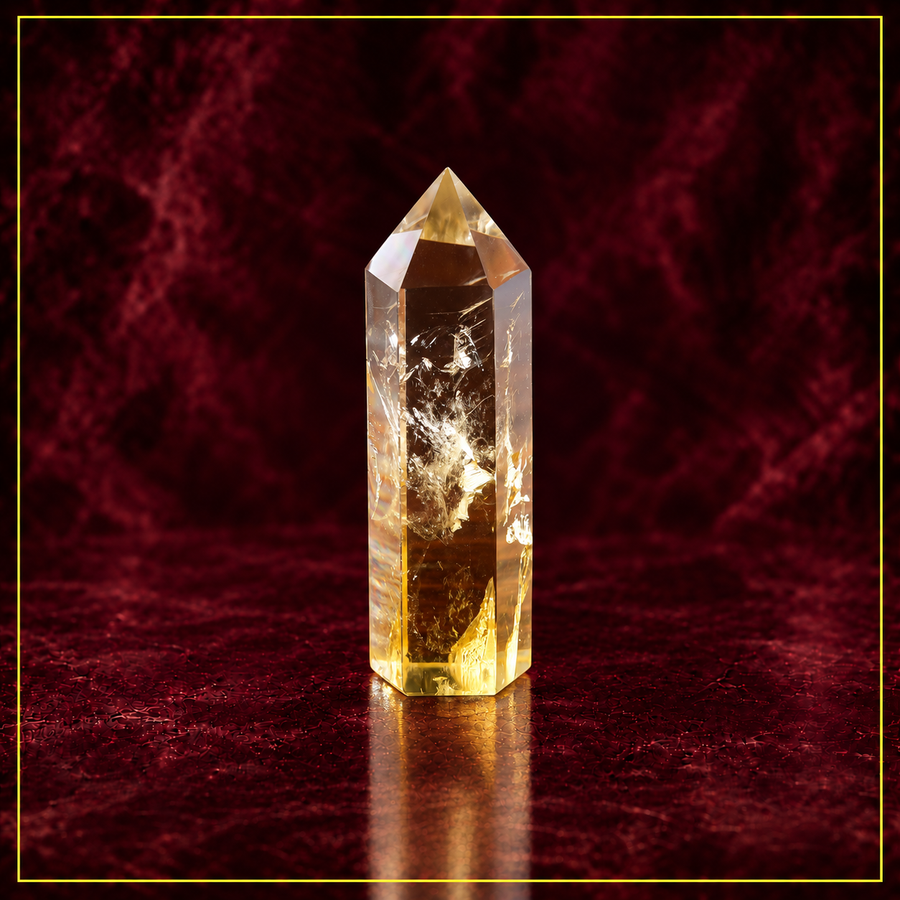 Citrine Crystal Tower — Abundance and Energy Amplification