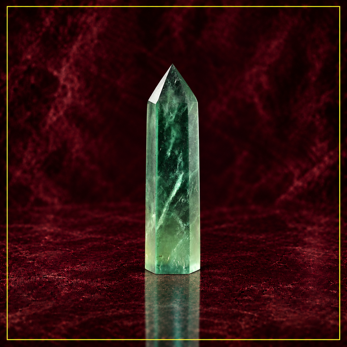 Green Fluorite Crystal Tower — Clarity and Energy Amplification