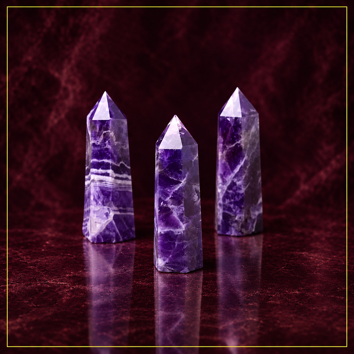 Amethyst Crystal Tower—Intuition and Energy Amplification