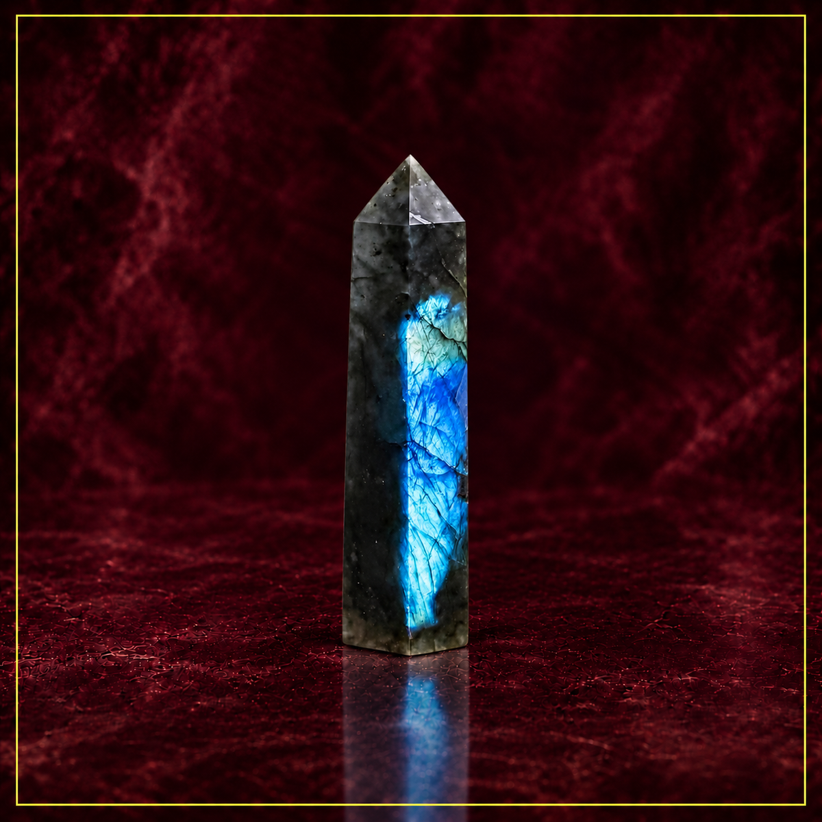 Labradorite Crystal Tower — Transformation and Energy Amplification