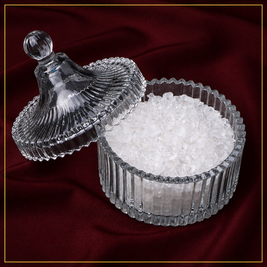 Natural Crystal Cleansing Bowl – Tarot Cleansing Tool