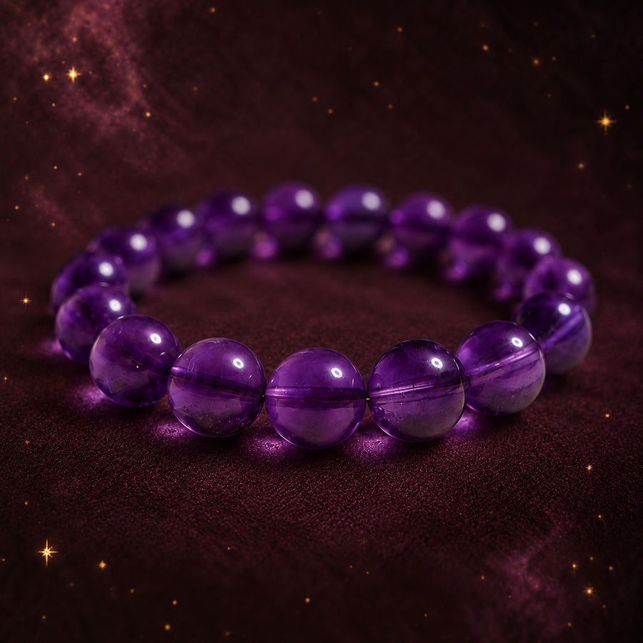 Natural Amethyst Bracelet — Calm and Intuition