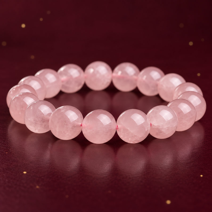 Natural Rose Quartz Bracelet — Love and Self-Compassion