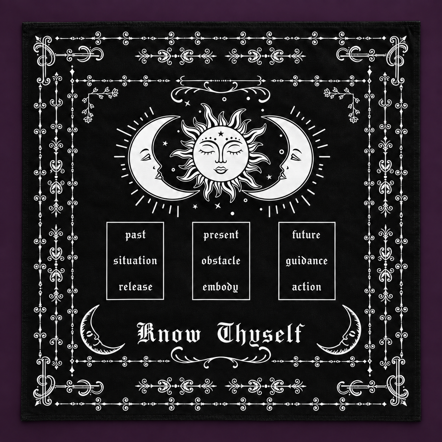 Know Thyself Sun and Moon Tarot Cloth – Energy Collector
