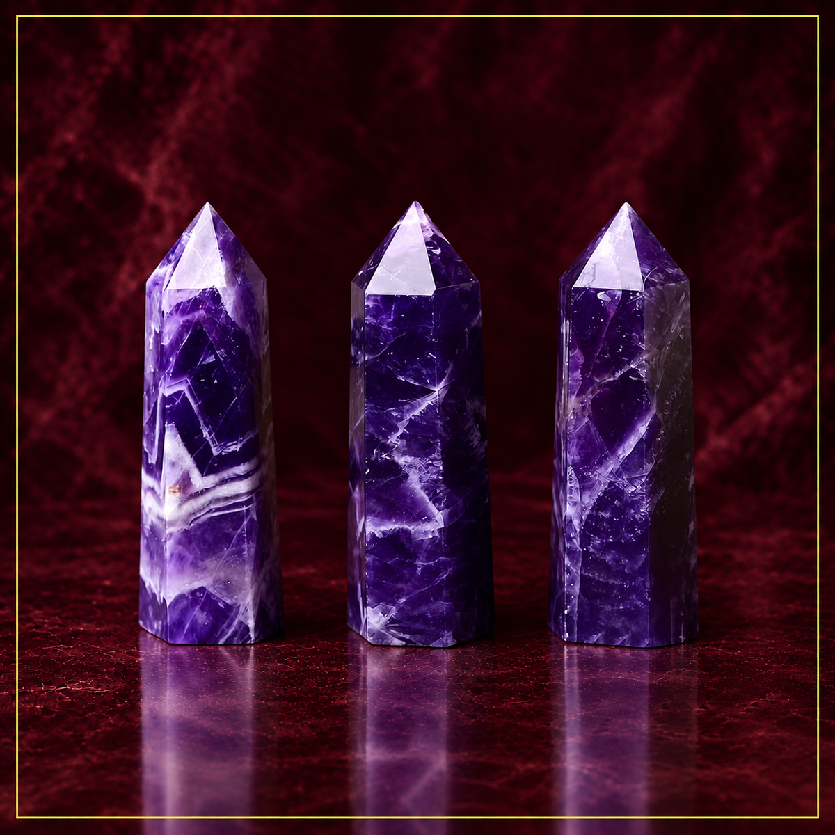 Amethyst Crystal Tower—Intuition and Energy Amplification