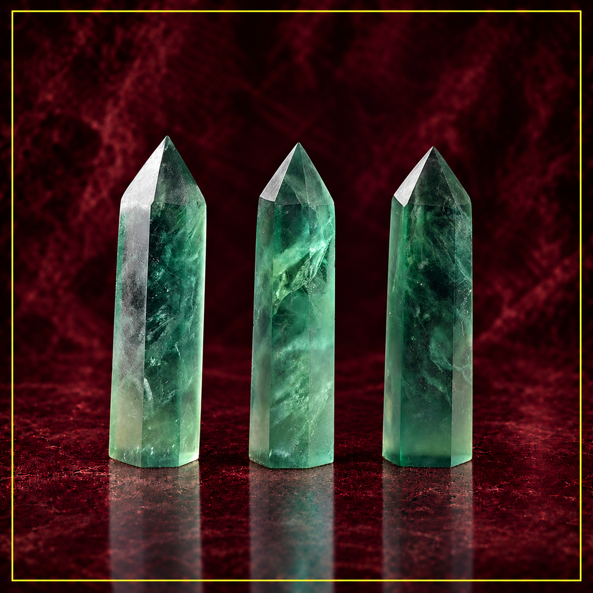 Green Fluorite Crystal Tower — Clarity and Energy Amplification
