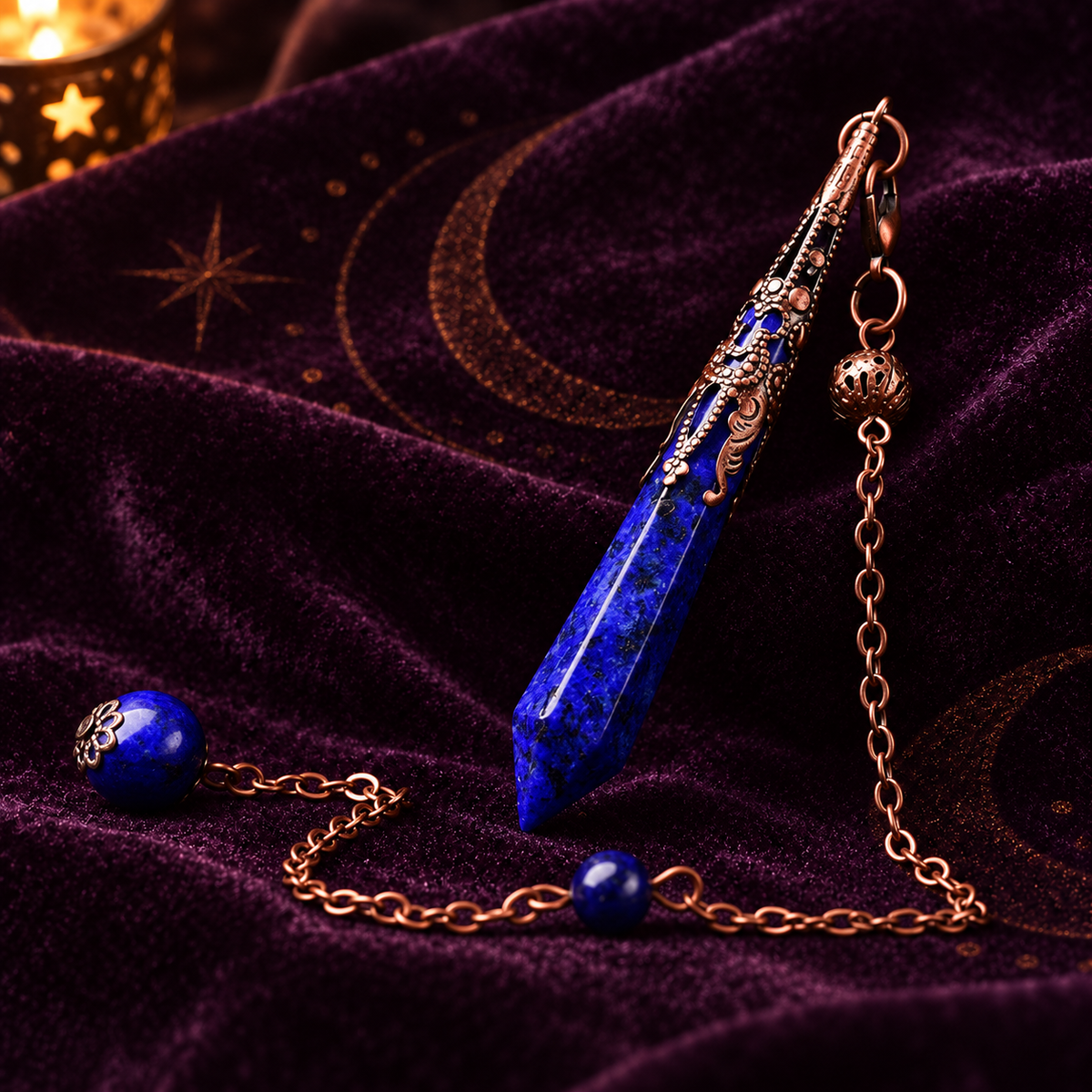Natural Crystal Pendulum — Energy Sensing and Intuition Tool