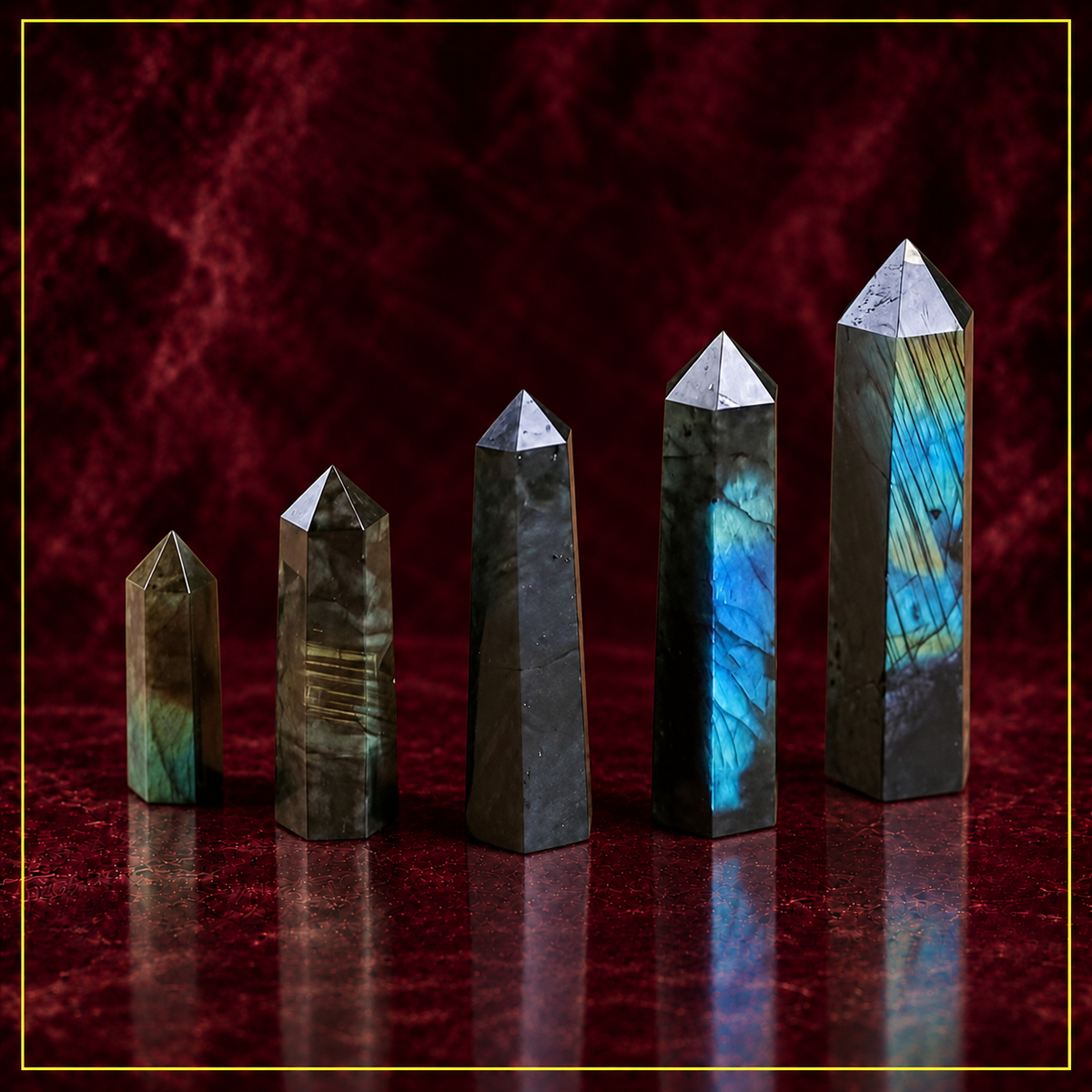 Labradorite Crystal Tower — Transformation and Energy Amplification