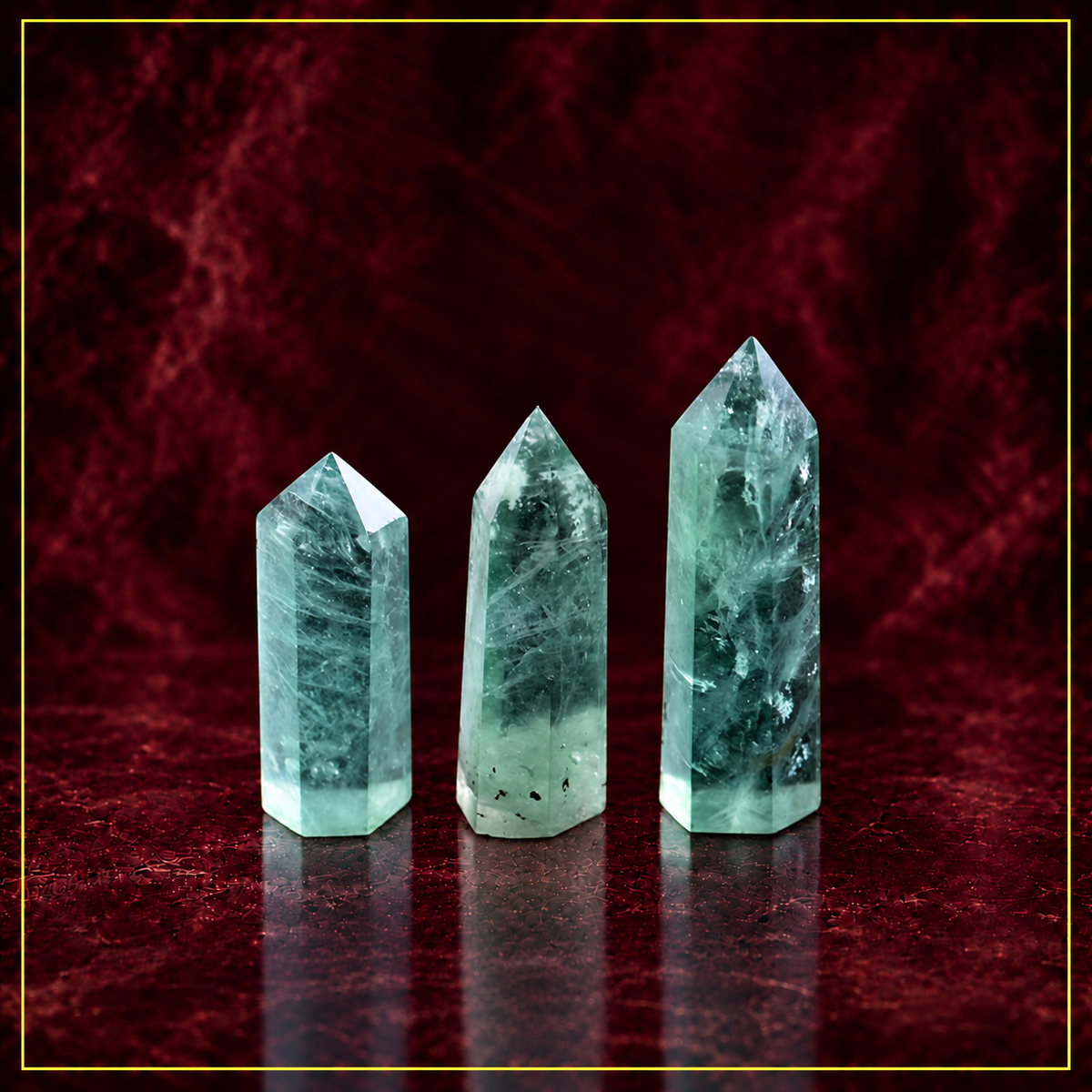 Green Fluorite Crystal Tower — Clarity and Energy Amplification