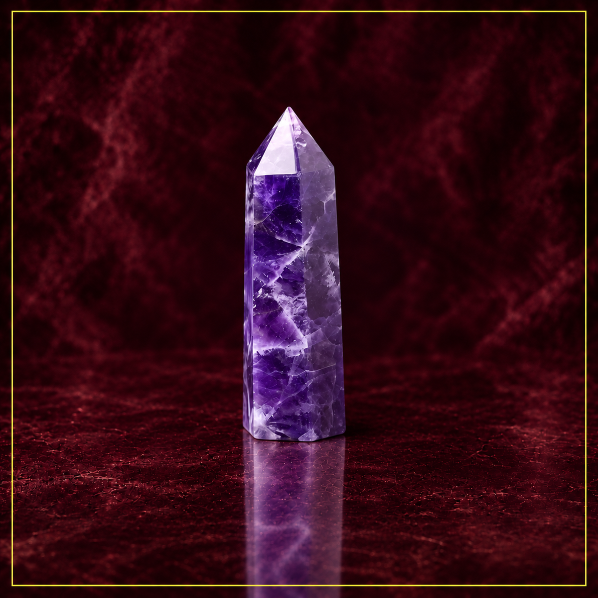 Amethyst Crystal Tower—Intuition and Energy Amplification
