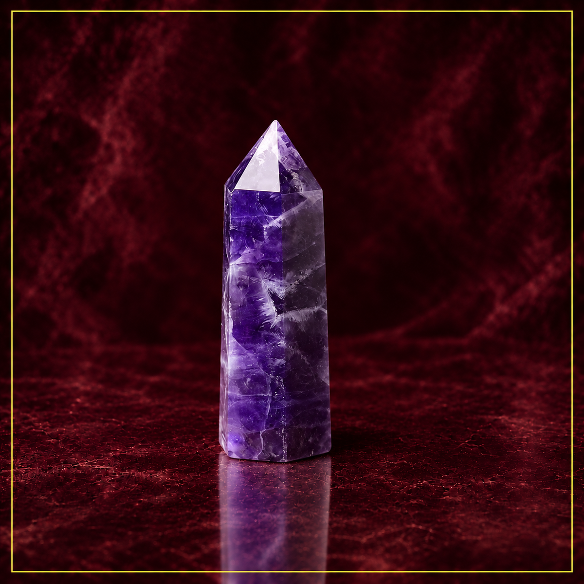 Amethyst Crystal Tower—Intuition and Energy Amplification