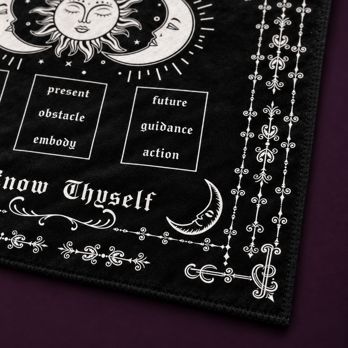 Know Thyself Sun and Moon Tarot Cloth – Energy Collector