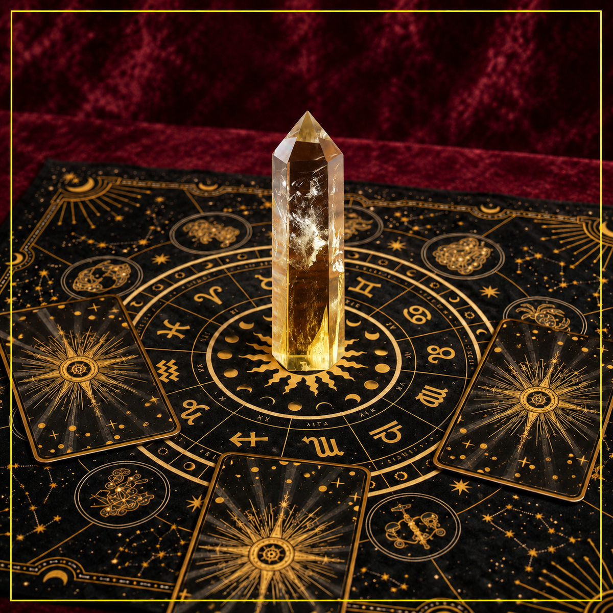 Citrine Crystal Tower — Abundance and Energy Amplification