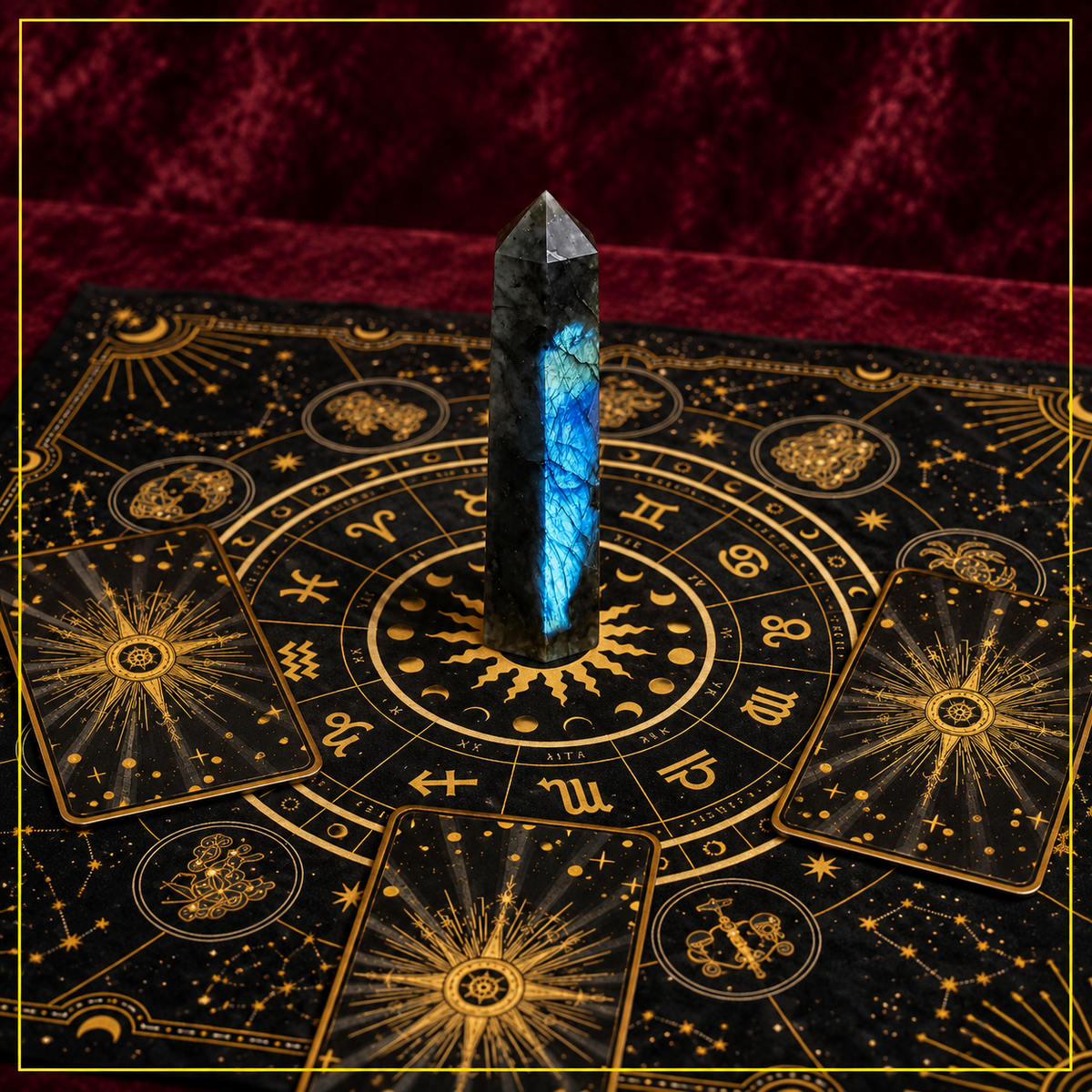 Labradorite Crystal Tower — Transformation and Energy Amplification
