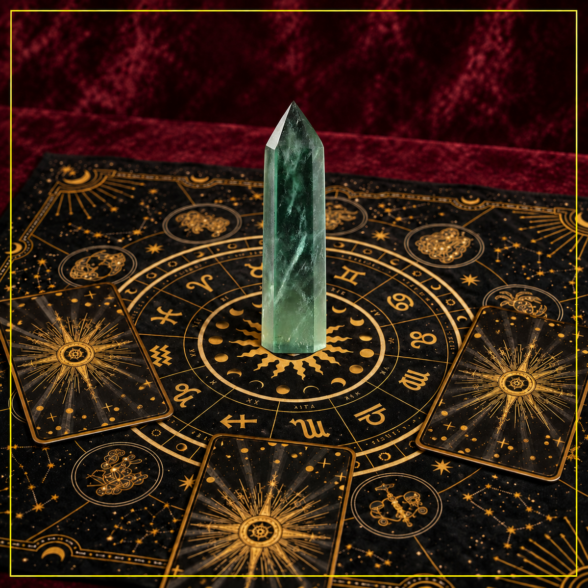 Green Fluorite Crystal Tower — Clarity and Energy Amplification