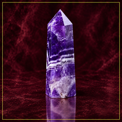 Amethyst Crystal Tower—Intuition and Energy Amplification