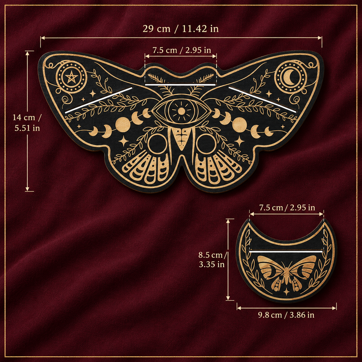 Celestial Butterfly Tarot Card Stand – Tarot Display and Ritual Decor