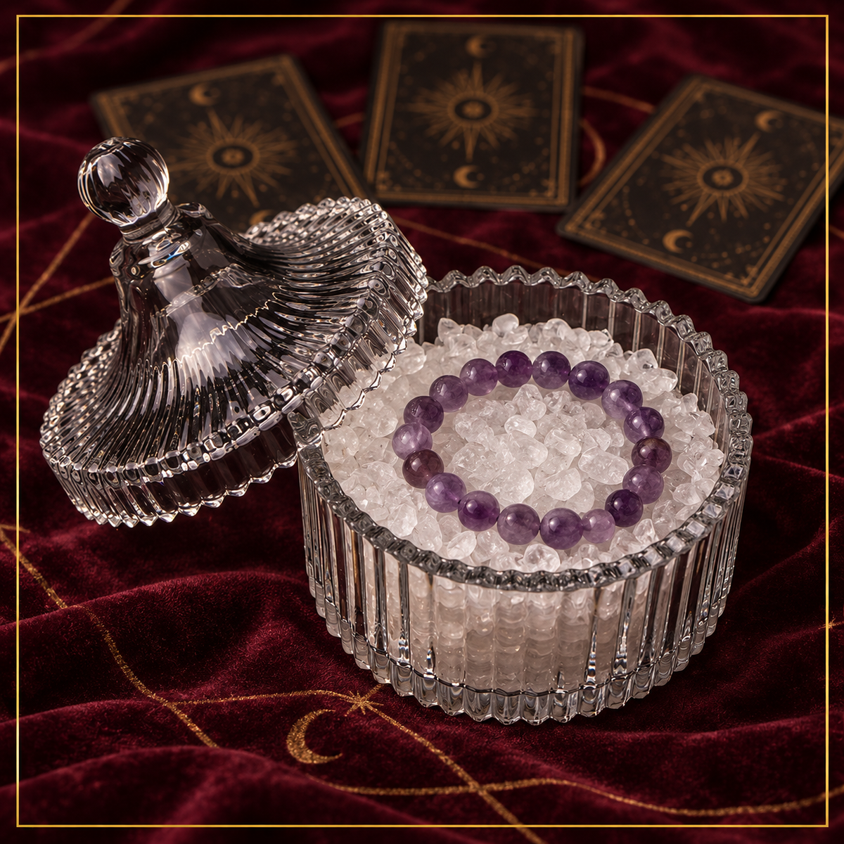 Natural Crystal Cleansing Bowl – Tarot Cleansing Tool